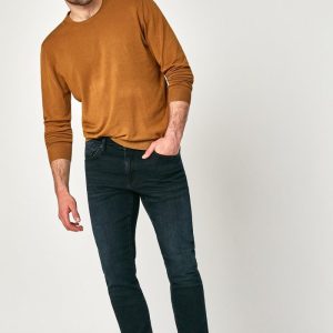 JAKE SLIM LEG IN DEEP BLUE BLACK WILLIAMSBURG