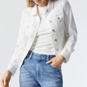 SAMANTHA JACKET IN DOUBLE WHITE SUPERSOFT