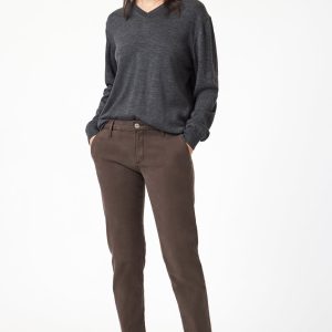 BROOKE SLIM CHINO IN OAK LUXE TWILL