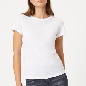 SLIM CREW NECK T-SHIRT IN WHITE