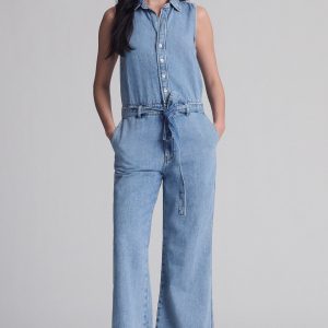 ELARA JUMPSUIT IN LIGHT WELL BLUE