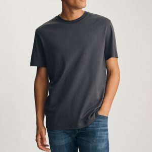 BASIC SHORT SLEEVE T-SHIRT IN ASPHALT