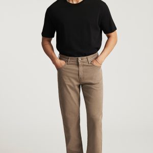 STEVE ATHLETIC FIT IN TIMBER LUXE TWILL