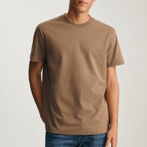 BASIC SHORT SLEEVE T-SHIRT IN SHITAKE