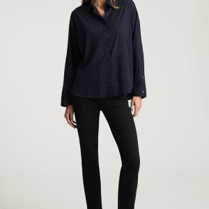 KENDRA STRAIGHT LEG IN DARK SMOKE FLEX BLUE