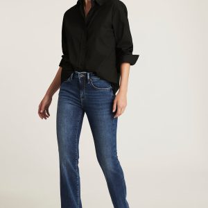 VICKY BOOTCUT IN DARK BRUSHED FEATHER LUXE