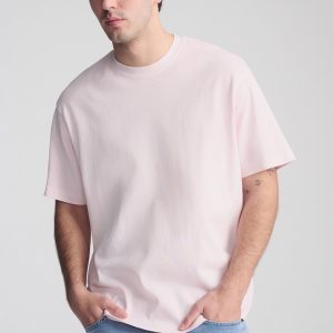 SHORT SLEEVE CREW NECK T-SHIRT IN SHRINKING VIOLET